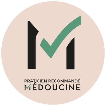 Badge de praticien recommandé Médoucine